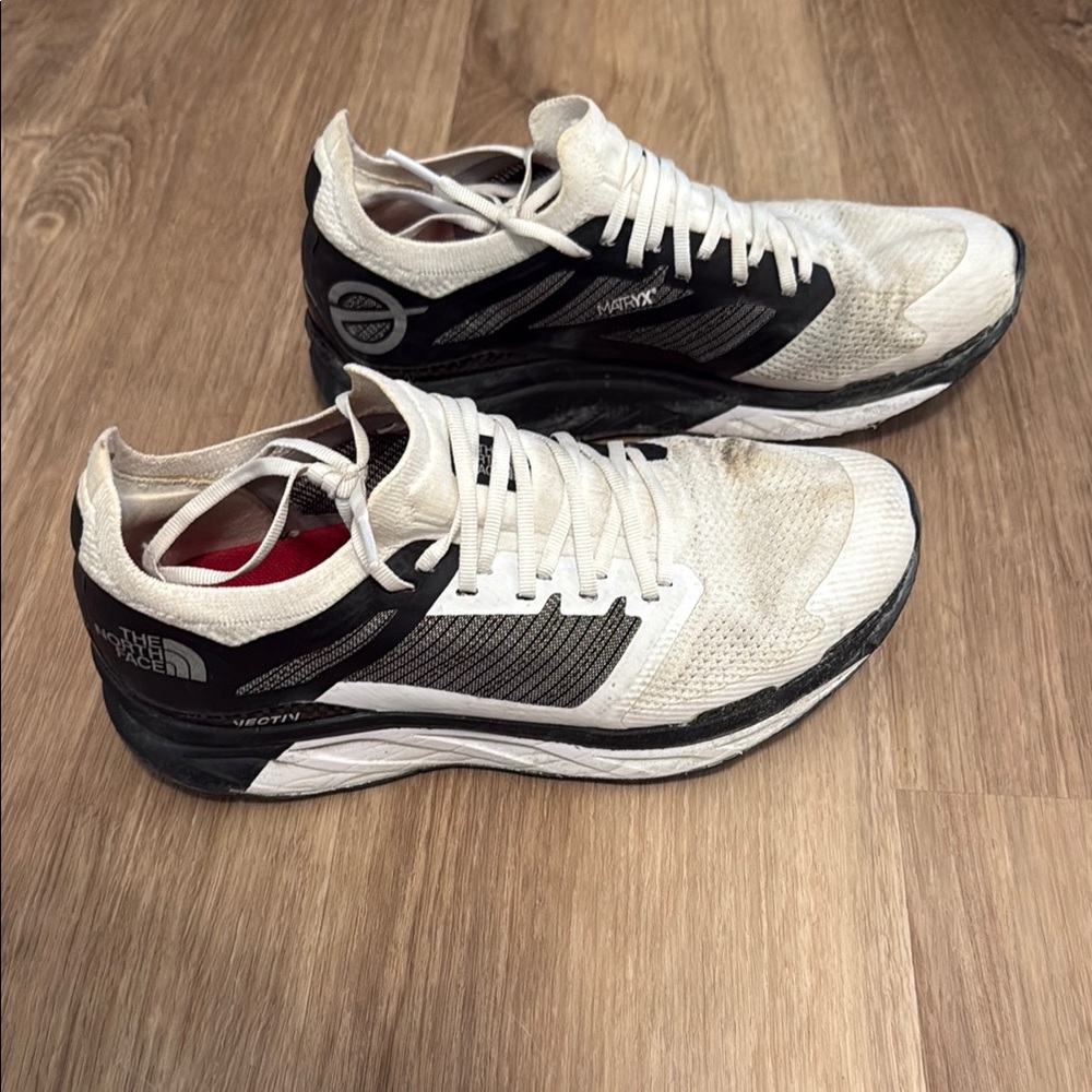 The North Face Black and White Athletic Shoes